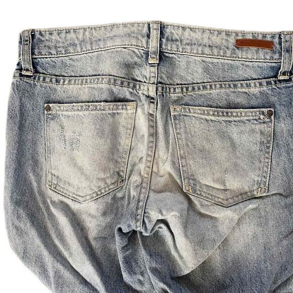 Pilcro & the Letterpress Anthropologie Frayed Hem Straight Leg Jeans - Picture 2 of 9